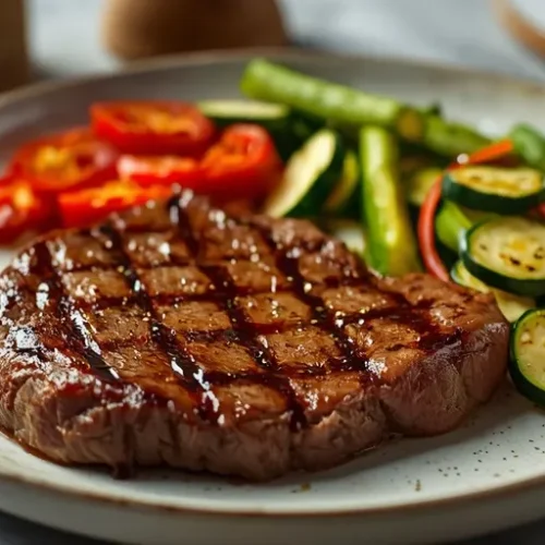 High Protein Steak mit Gemüse recipe